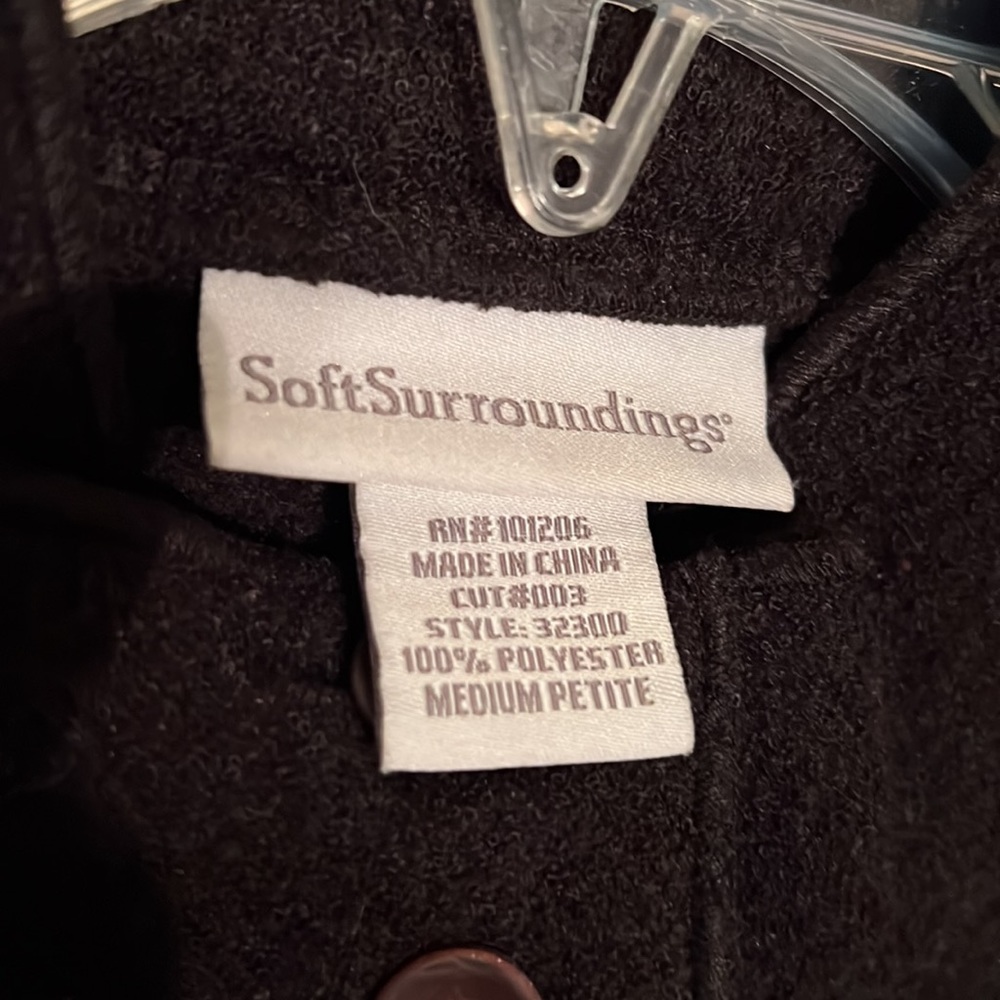 Soft Surroundings Black Button Down Jacket - image 6